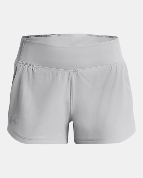 Women's UA Speedpocket Shorts, Gray, pdpMainDesktop image number 6